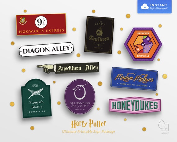 Harry Potter Printable Retail outlet Indicators Billy Knight photograph regarding Harry Potter Printable Signs named Harry Potter Printable Retailer Indications Billy Knight